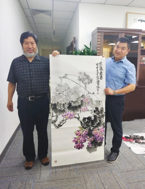 画家张孝伦《紫气东来》